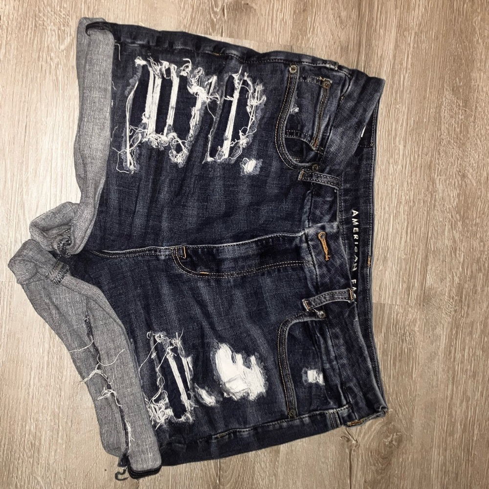 American eagle curve stretch shortie shorts